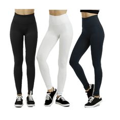 WOMEN'S ACTIVE ESSENTIALS. Not your ordinary high-waist leggings. This flattering, rib-reinforced extra-wide waistband legging provides maximum support and slimming effect around the waist while keeping everything else light and slim. Available in a variety of colors. Size: One Size.  Color: Multicolor.  Gender: female.  Age Group: adult.  Pattern: solid. Bottom Workout, Active Women, Wide Waistband, Wide Bands, Womens Activewear, High Waisted Leggings, Active Wear For Women, Black Leggings, Ankle Length