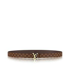 Louis Vuitton Clutch, Brown Accessories, Formal Shoes For Men, Damier Ebene, Brass Buckle, Leather Belts, Belt Size