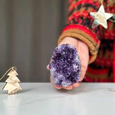 This is a unique Amethyst. The stone you will receive is the exact one as in the picture. ✧ MEASURES: Width: 2.5 in x Height: 3.5 in Weight 0.9 lb (429 gr) Raw Stone Geodes In Mineral Crystal As Gift, Spiritual Amethyst Crystal For Gift, Mystical Purple Gemstone Crystals, Large Purple Spiritual Stone Crystals, Purple Mystical Gemstone Crystals, Spiritual Large Purple Stone Crystals, Spiritual Large Stone Crystal For Gift, Spiritual Large Purple Crystals, Purple Mystical Crystals