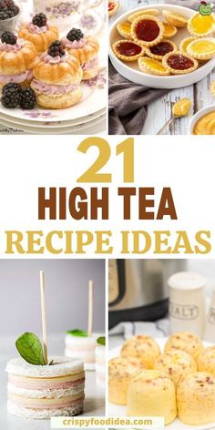 21 Delicious High Tea Recipes That You Need To Try! High Tea Recipes, Winter Snacks, Hot Tea Recipes, High Tea Food, Tea Time Party