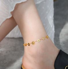 Price: $14.75 FREE WORLDWIDE SHIPPING ONLY AT KADs 🐝 #anklets #womensfashion #fashion #summer #gold #style #elegant #ringsets #14k Golden Anklet Designs, Gold Anklets As Spring Gift, Elegant Spring Anklets For Gift, Elegant Spring Anklets As Gifts, Gold Delicate Anklet For Gift, Elegant Spring Anklets For Gifts, Elegant Alloy Anklets For Summer, Elegant Summer Alloy Anklets, Gold Metal Anklets For Summer