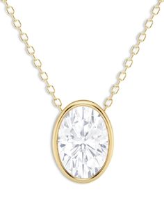 Bloomingdale's Fine Collection Certified Lab Grown Oval Cut Diamond Bezel Set Pendant Necklace in 18K Yellow Gold, 3.0 ct. t.w. Oval Diamond Necklace, Oval Diamond Pendant, Oval Necklace, Metallic Heels, Oval Cut Diamond, Bezel Diamond, Oval Diamond, Bezel Setting, Diamond Pendant