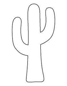 the outline of a cactus on a white background