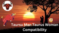 the taurus man taurus woman compatibly is in front of a sunset