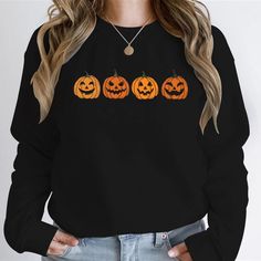 Whats included: 1 x Pumpkin/Jack-o-Lantern Halloween Sweatshirt Sizing: - Please refer to sizing chart in the image. -PLEASE ENSURE YOU DOUBLE CHECK SIZING. -Garments run small we suggest ordering up 1 size. 🌐Free Worldwide Shipping🌐 🎃Unisex sweatshirt for him or her🎃 We thank you for any purchase through our shop :) Spooky Long Sleeve Black Sweater, Spooky Black Long Sleeve Sweater, Black Long Sleeve Halloween Sweatshirt, Black Long Sleeve Sweatshirt For Halloween, Spooky Black Long Sleeve Top, Black Long Sleeve Top For Halloween, Long Sleeve Black Top For Halloween, Spooky Black Halloween Sweatshirt, Spooky Long Sleeve T-shirt For Winter