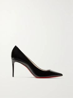 CHRISTIAN LOUBOUTIN Kate 85 patent-leather pumps | NET-A-PORTER Louboutin Kate 85, Christian Louboutin Shoes Pumps, Heels Christian Louboutin, Louboutin Kate, Christian Louboutin Kate, Short Heels, So Kate, Louboutin Heels, Christian Louboutin Women