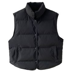 F00073134-102 Black Fitted Casual Outerwear, Fitted Black Casual Outerwear, Loose Vest, Bright Color Dresses, All Black Fashion, Cardigan Sweater Vest, Cotton Vest, Casual Vest, Vest Coat