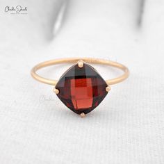 Gold Garnet Ring Classic Red Jewelry In 14k Rose Gold, Classic Red 14k Rose Gold Jewelry, Rose Gold Garnet Gemstone Ring, Elegant 14k Rose Gold Ruby Ring Gift, Red 14k Rose Gold Ring, 14k Rose Gold Amethyst Ring As A Gift, Classic 14k Rose Gold Ruby Ring Gift, Round Rose Gold Garnet Jewelry, Formal 14k Rose Gold Ruby Ring