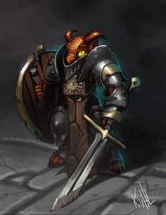 Kobold Knight, Dnd Paladin, Plate Armor