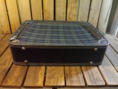 Vintage Distressed Suitcase. This Suitcase Has A Tear Across The Middle Of The Flap That Opens! Measurements are 21x15.5x5 inches. Blue Suitcase, Old Suitcases, Key Photo, Suitcases, Beach Towels, The Middle, Fun Things To Do, Vintage Items, Ships