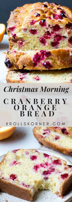 this christmas morning cranberry orange bread is the perfect treat to eat for breakfast