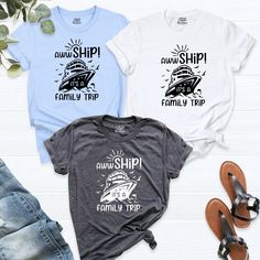 Family Trip Shirt, Family Cruise Shirt, birthday group cruise shirts, Cruise T-Shirts, Funny Cruise Vacation Shirt, Family Matching Shirt. HI! Welcome to my store, I'm delighted to see you here. My store's main goal is to provide you with premium everyday apparel with the best graphic t-shirts. I see you as a friend, not just a customer. I'm sure you'll love my designs. You can order the same design 4XL and 5XL large sizes from the link, please specify the details in the order note.   https://et Casual Summer Tops For Family Trip, Summer Graphic Print Top For Family Trip, Summer Letter Print Tops For Family Trip, Graphic Print Summer Top For Family Trip, Casual Summer T-shirt For Family Trip, Graphic Print Top For Summer Family Trip, Casual T-shirt For Family Trip In Summer, Family Matching Short Sleeve Tops For Family Trip, Casual Letter Print T-shirt For Family Trip