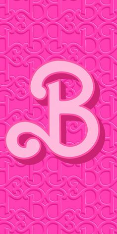 the letter b is shown in pink