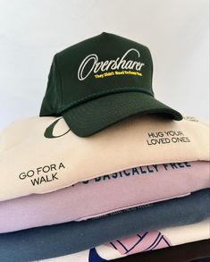 Shop the collab with Jo Johnson Overby For The Plot, Extroverted Introvert, Club Sweatshirts, Hug You, Grey Sweatshirt, Trucker Hat, First Love, Hats