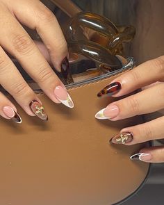 Hello cuties 🍂 - - - - - Apres sculpted almond medium - - - #apres #apresgelx #apresgelxextentions #apresgel #aprésgel #nails #nailsnailsnails #fallnails #fallnailinspo #inspo #nailinspo #brownnails #viralpost #viral #fontana #ranchocucamonga Pink Ombre Nails, Pretty Gel Nails, Brown Nails, Nails Inspo, Pink Ombre, Aesthetic Makeup, Ombre Nails, Nails Design, Swag Nails