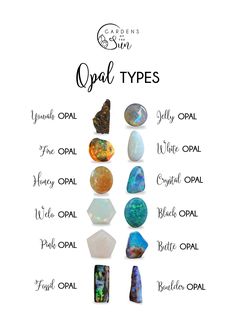 Stone Meanings Chart, Crystals For October, October Crystals, Opal Properties, October Stone, October Gemstone, Opal Meaning, Gemstones Chart