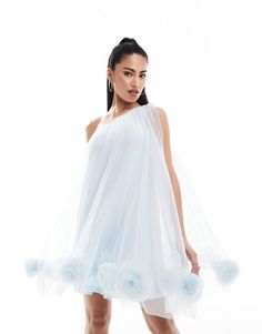 Dresses by Lace & Beads May cause compliments One-shoulder style Sleeveless style Ruffle hem Regular fit Tulle Mini Dress, Winter Party Dress, Long Sleeve Floral Dress, Sweaters And Leggings, Satin Slip Dress, Maxi Dress Trend, Hoodies For Sale, Dress And Heels, Floral Dress Black