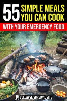 When faced with limited supplies, it's important to get creative. Here are some simple and delicious meal ideas using emergency foods. Food Preparedness, Survival Cooking, Prepping Supplies, Free Land, Prepper Food, Preppers Pantry, Frugal Cooking