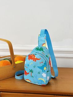 BagForLove - Cartoon Unicorn Mini Sling Bag - Charming and Stylish Cute Blue Shoulder Bag For Back To School, Blue Cartoon Bags For Back To School, Blue Cartoon Bag For Everyday Use, Cartoon Style Blue Bag For Everyday Use, Blue Cartoon Backpack Bag, Blue Cartoon Style Backpack Bag, Portable Blue Chest Bag For Daily Use, Blue Cartoon Backpack, Blue Cartoon Travel Bag