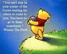 a winnie the pooh poster with a quote