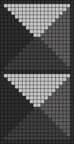 the cross stitch pattern is shown in black and white