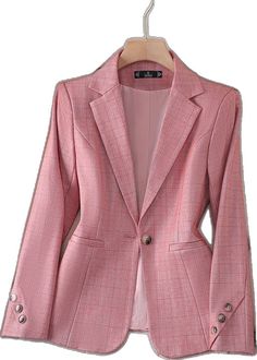 Suit Coat Women, Feminine Casual, Black Suit Jacket, Live Selling, Plaid Suit, Dress Sweater, Women Office, Suit Coat, Slim Fit Blazers