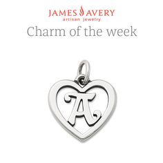 Keep your initials and the initials of loved ones close with you wherever you go. Originally released in 1982, this classic Avery heart charm in sterling silver is available in letters A-Z. Sterling Silver Initial Pendant Charms For Anniversary, Anniversary Heart Charm With Initial Pendant, Anniversary Heart Charm And Initial Pendant, Anniversary Heart Charm Initial Pendant, Classic Personalized Charms For Anniversary, Classic Initial Pendant Charm, Anniversary Initial Pendant Charms, Classic Everyday Sterling Silver Charms, Personalized Sterling Silver Charms For Valentine's Day