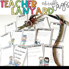 this is an image of a teacher lanyard