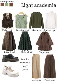 Skirt Styling, Academia Aesthetic Outfit, Academia Outfits, Academia Style, Elegante Casual, Skirt Sets, Light And Dark, Light Academia, Modest Fashion Outfits