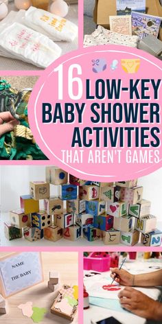 baby shower activities that aren't games are great for the little ones to play with