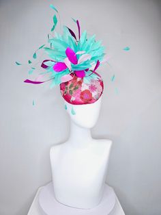 The Hat Doctor From the 2024 Featured Milliner of the Kentucky Derby Museum  kentucky derby hat fascinator hot pink satin with embroidered colorful flowers pink green feather pouf  stretch headband attachment  each hat is totally one of a kind! no two are alike! I can probably add feathers, flowers etc to existing hats for a small fee. I cannot remove anything from existing hats. Just message me and see if we can make it work! :) I cannot make custom order from scratch. My schedule is unfortunat Pink Feathered Headpiece For Kentucky Derby, Pink Feathered Headpieces For Spring, Pink Mini Hats With Feathers For Spring, Spring Mini Hats In Pink With Feathers, Spring Pink Mini Hats With Feathers, Pink Feathered Spring Hat, Derby Hats Fascinators, Green Feather, Hat Fascinator