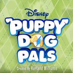 the logo for puppy dog pals, which is featured in disney's animated movie