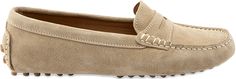 Formal Beige Moccasins With Suede Lining, Casual Beige Loafers With Suede Lining, Beige Casual Loafers With Suede Lining, Elegant Brown Driving Moccasins, Formal Beige Suede Moccasins, Beige Suede Moccasins For Formal Occasions, Beige Suede-lined Moccasins For Work, Classic Beige Suede Loafers, Elegant Slip-on Driving Moccasins