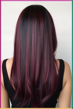 Running Late? Here are 6 easy hairstyles: Pelo Color Vino, Burgundy Balayage, Easy Hair Color, Red Balayage Hair, Wine Hair Color, Wine Hair, Hair Color Burgundy, Dark Red Hair, Hair Streaks