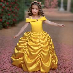 Beauty and the Beast Costume Dress for Girls  | eBay Princess Belle Dress, Princess Shot, Princess Photo Shoot, Belle Gown, Gown Costume, Belle Princess, Costume Disney, Belle Costume, Beauty And The Beast Party