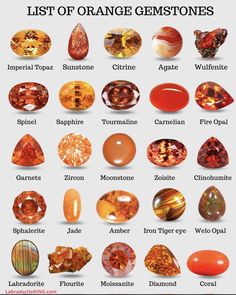 Orange Gemstones, Orange Gem, Magic Stones, Crystals Healing Properties, Crystal Healing Stones, Red Gemstones, Mineral Stone