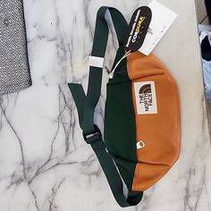 Brown And Green Brand New North Face Fanny Pack Green Outdoor Crossbody Belt Bag, The North Face Jester Lumbar Pack, North Face Bag, Green Brands, Fanny Pack, Green And Brown, Belt Bag, The North Face, Man Shop