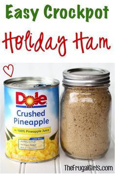 an easy crockpot holiday ham recipe in a jar