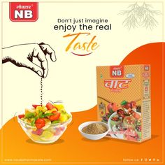 an advertisement with a bowl of food and a bag of rice