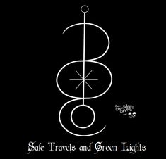 the logo for safe travels and green lights, with an image of a cross on it