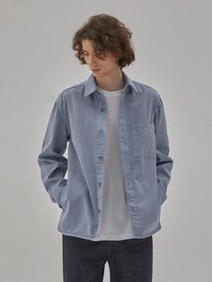 This basic daily denim shirt is from Cork denim collaboration collection and it features natural vintage color from garment dyeing and bio washing. Its relaxed fit and natural color is ideal for versatiel styling.- Collared neck- Button fastenings- One chest pocket- Two front on-seam pockets- Loose fit- Garment dye and bio washing Casual Washed Faded Shirt, Faded Washed Casual Shirt, Casual Faded Washed Shirt, Relaxed Fit Washed Shirt For Everyday, Spring Washed Blue Shirt, Spring Washed Blue Washed Shirt, Washed Blue Button-up Top For Streetwear, Casual Washed Blue Cotton Denim Jacket, Washed Blue Collared Denim Jacket