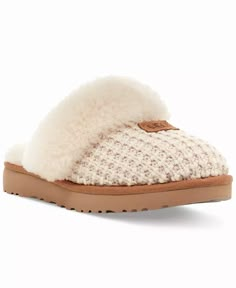 Ugg Cozy Knit Slippers, Ugg Cozy, Unrealistic Wishlist, Slippers Online, Shearling Slippers, Slippers Cozy, Knitted Slippers