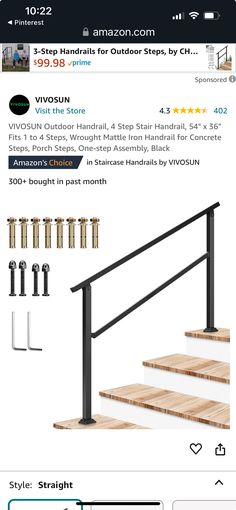 an image of some stairs and railings for sale on the store's website