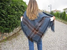 "DETAILS Hello and thank you for stopping by at selectscarf This price includes 1 pc plaid blanket scarf / square Flannel wrap shawl Women in Anatolia (Turkey) use these big scarves during cold winter days. It can cover the whole body since it is very big, large, square. You can use it as a poncho when you don't need to wear a coat. You can use triangle, double layer.Hundreds of years ago this was the poncho shawl model of women in my country. They used to make scarves for themselves out of a bi Big Scarves, Winter Scarf Fashion, Rose Powder, Big Scarf, Brown Scarves, Fabric Scarf, Poncho Shawl, Blue Tartan, Plaid Blanket Scarf