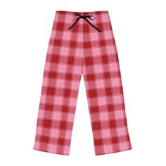 Add cozy seasonal style to your loungewear collection with these red and blue buffalo plaid pajama pants. Wear any time of year or create mix & match seasonal family outfits at the end of the year for Xmas eve.  Their light weight jersey knit fabric, along with the relaxed fit, makes for the ultimate comfort choice while relaxing at home during the holiday season. The back elastic with the drawstring tie creates the perfect fit, while the check print adds festive charm. .: Light fabric (6 oz/yd² (203 g/m .: Relaxed comfort fit .: Back elastic and black drawstring tie - adjustable fit. .: Made in the USA  .: Polyester Material  -Slightly higher cost due to not being able to compete with similar items which being mass produced in unfair conditions by below minimum wage workers/dropshipping s Black Pjs, Pants Pjs, Plaid Pjs, Pink Pjs, Buffalo Plaid Pajamas, Plaid Pajama, Plaid Pajama Pants, Pajamas Gift, Holiday Wear