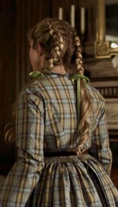 Polish Braids Hair, Victorian Girl Hairstyles, 1860s Hairstyles Victorian, Pilgrim Hairstyles, Pioneer Women Hairstyles, Puritan Hairstyles, Villager Hairstyles, Amy March Braids, 1843 Hairstyles