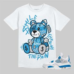 Notification : The Youth Size is for kid and teen from 2- 18 years old. Please check our size chart as above carefully before choosing your size Shoes Not Included Sneaker Tee, Sneaker T-Shirt Shoes do not come with this purchase, they are only used for marketing purposes to make it easier for you to shop for clothing to match your kicks * Solid colors are 100% combed and ring-spun cotton * Ash color is 99% combed and ring-spun cotton, 1% polyester * Heather colors are 52% combed and ring-spun c Smile Through The Pain, Designed Shirts, Urban Hip Hop, Move In Silence, Navy Sneakers, Fitting Pants, Foam Posites, Acid Wash Denim, Matching Jordans