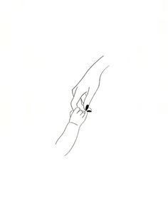 a drawing of a hand holding an object in it's right hand with the other hand