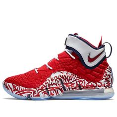 Nike LeBron 17 'LeBron 4 Red Graffiti' CT6047-600 (SNKR/High Top/Basketball/Air Cushion) Lebron 4, Lebron James Shoes, Lebron 17, Red Basketball Shoes, Lebron Shoes, Baskets Nike, Shoes Drawing, Nike Lebron, Nike Basketball