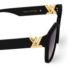 LOUIS VUITTON® - Lv-go14 Square Sunglasses - Black Luxury Anti-reflective Wayfarer Sunglasses, Luxury Shield Sunglasses With Uv Protection In Wayfarer Style, Elegant Sunglasses, Louie Vuitton, Black Sunglasses Square, Louis Vuitton Sunglasses, Sunglasses Collection, Louis Vuitton Official, Louis Vuitton Shoes